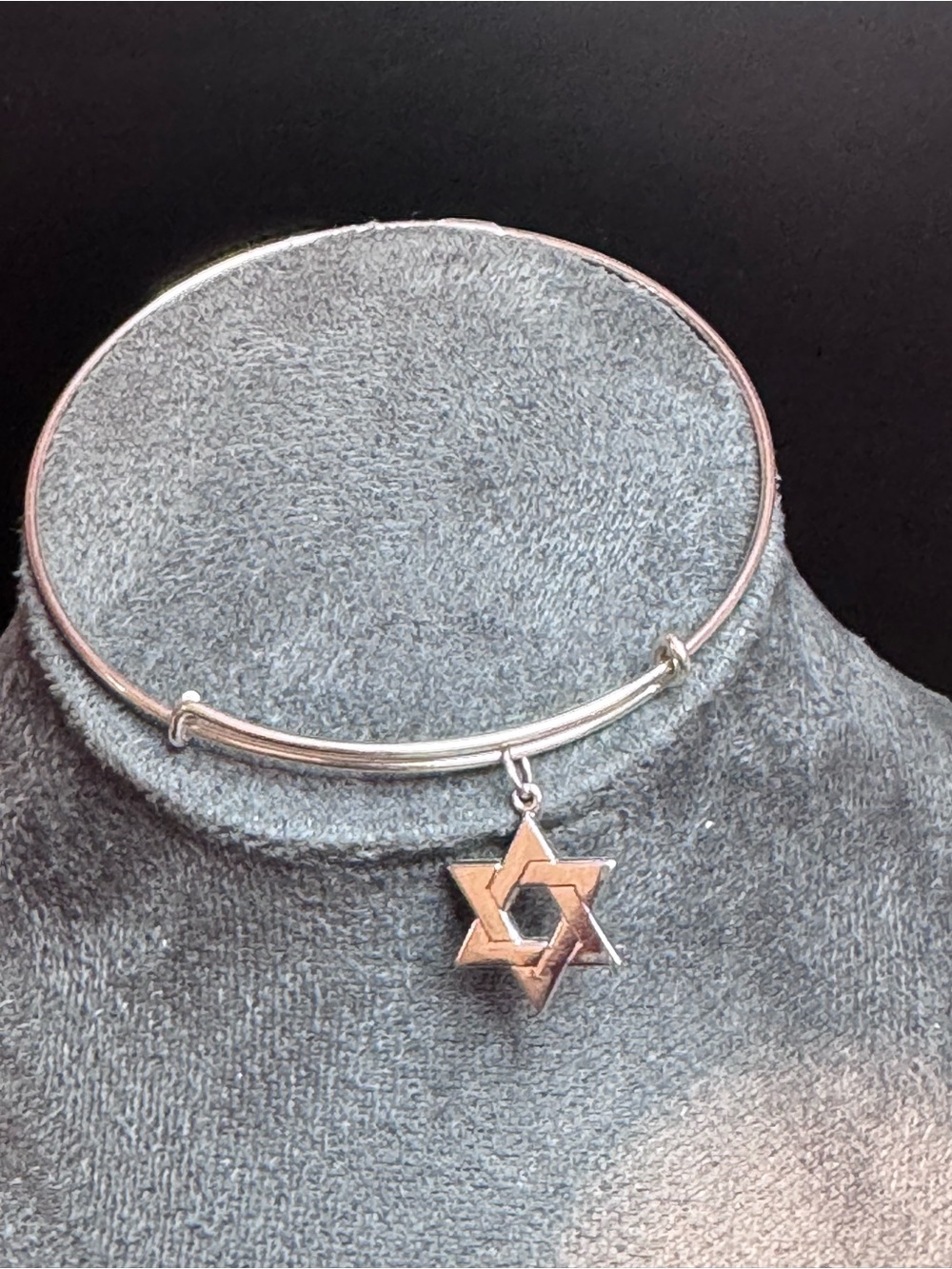 Alex & Ani Star of David Bangle Stamped 925